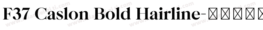 F37 Caslon Bold Hairline字体转换